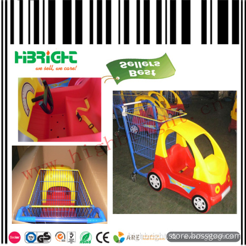 Supermarket Plastic Kids Shopping Trolley Cart
